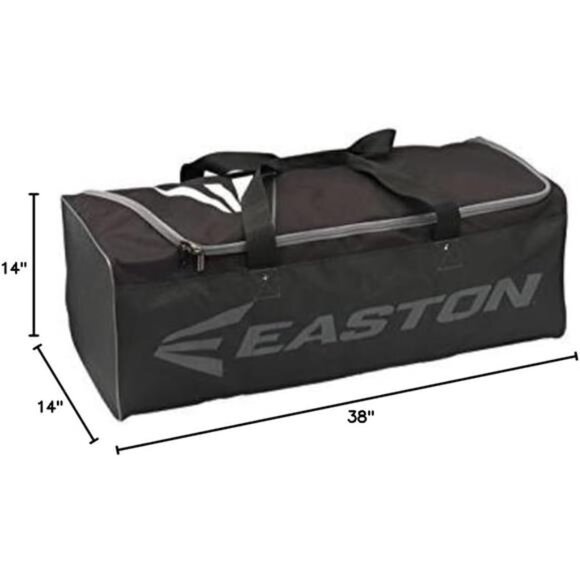 EQUIPMENT DUFFLE BAG | Baseball & Fastpitch Softball | Black - Picture 4 of 5